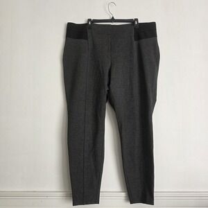 NWT Lane Bryant Womens Size 24 Leggings Gray Black Around Waist Comfortable